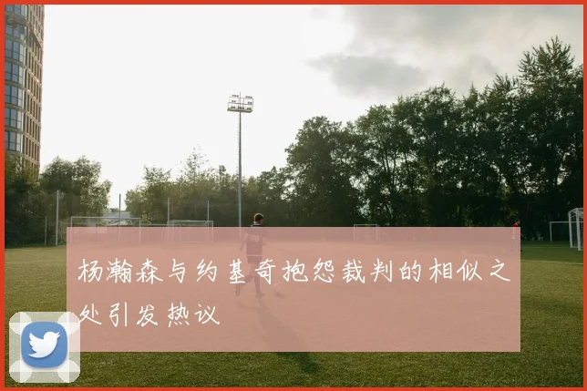杨瀚森与约基奇抱怨裁判的相似之处引发热议